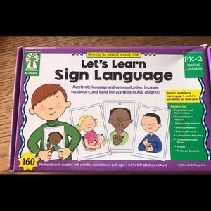 sign language learning cards